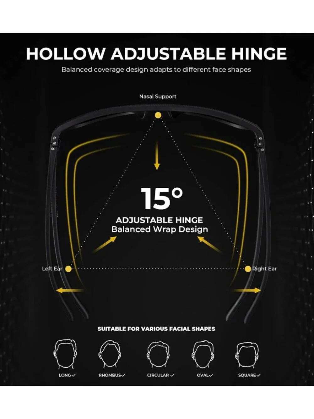 Lightweight Polarized Sunglasses for Men - UV Protection for Driving, Fishing